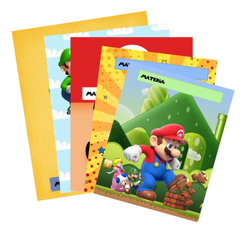 Carátulas Separadores Imprimibles Super Mario Bros