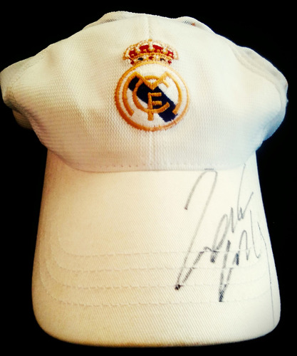 Gorra Original Real Madrid Autografiada Por Roberto Carlos