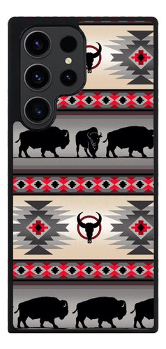 Funda Protector Para Samsung Vaquero Toro Cenefa Gris Rojo Samsung A04