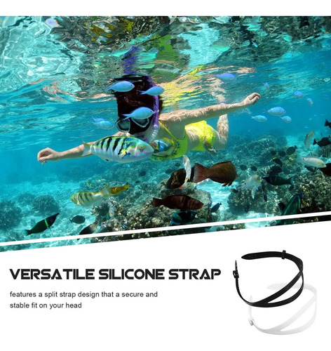 2 Correas De Silicona Para Máscara De Buceo, Gafas De Nataci