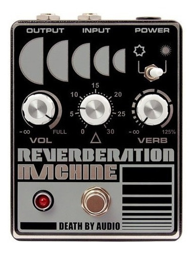Máquina de reverberación a pedales Death By Audio Reverb Cor Preto