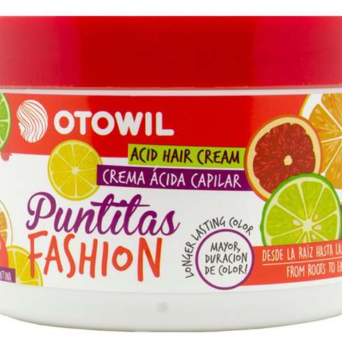 Imagen 4 de 6 de Otowil Puntitas Fashion Crema Acida Capilar Teñidos 250ml