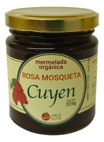 Mermelada Artesanal Orgánica Cuyen De Rosa Mosqueta 225 Grs