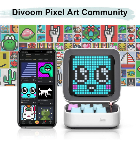 Altavoz Divoom Ditoo, Con Pantalla Led, Bt, Estilo Retro Ae