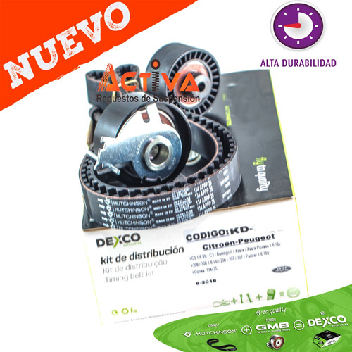 Imagen 2 de 4 de Kit Distribucion Peugeot 208 308 C3 Vti 1.6 16v