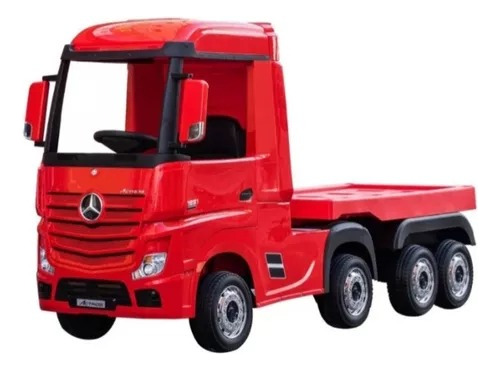 Camion Mercedes Actros + Trailer Bateria 12v 4 Motores Goma