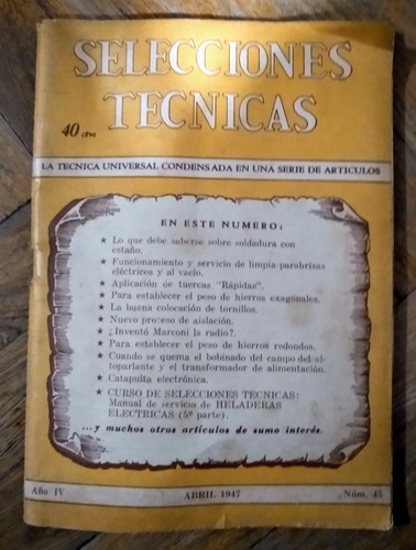 Revista Selecciones Técnicas