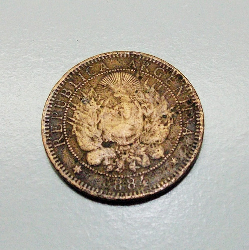 Moeda Antiga Do Argentina, 1884 (Usado)