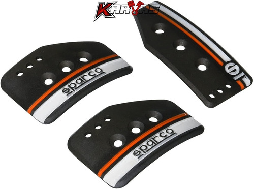 Pedales Type R Aluminio + Reposa Pie Auto Racing Karvas