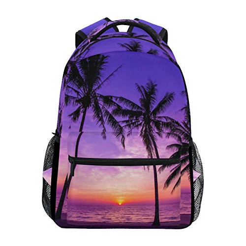 Bolso Morral Hawaiian Tema Mochilas Bookbag Ttx1b