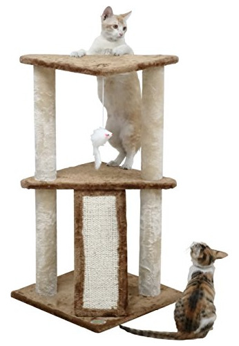 Go Pet Club Everyday Value 35in Corner Cat Tree Kitty Scratc