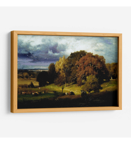 Cuadro Enmarcado Pino Autumn Oaks 60x40, George Inness