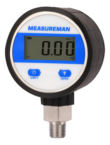 Measureman Dial De 2-1/2 , Medidor De Vacio Industrial Digit