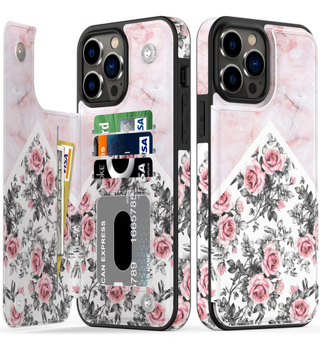 Funda Bemal Para iPhone 12 Pro Max Florals Marble