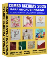 Comprar Kit Encadernação 2025: Agendas Calendários Planners 80gigas