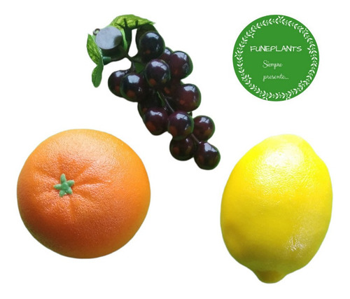 Frutas Artificiales Grandes, Paquete Por 8 Unidades