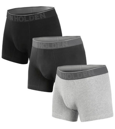 Boxer 3pack Martino  Mel/gris/neg John Holden Underwear