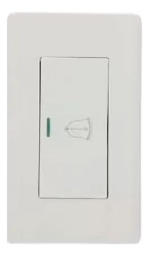 Pulsador Timbre Elite P/empotrar, Blanco 127-250v 16amp Lumi