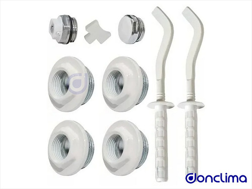 Radiador Triangular Bj 500 X 8 Elementos + Kit Completo