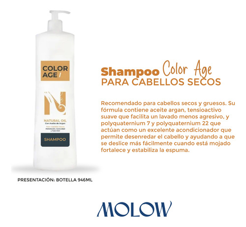 Shampoo Natura Oil X1000ml Color Age
