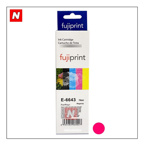 X 10 Tinta Universal Para Epson 70ml L110 L120 L350 Magenta