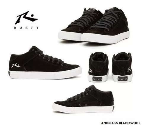 Imagen 3 de 7 de Zapatilla Rusty Andreuss Negra Original Envío Gratis