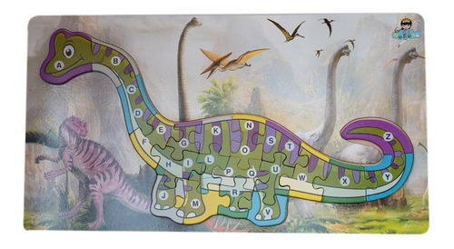 Rompecabezas Dinosaurios Didáctico Montessori Alfabeto