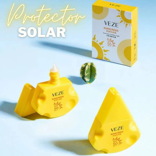 Kit Facial Protector Solar Queso Esponja Veze Ultramo