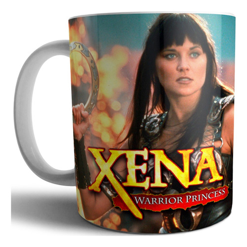 Taza Cerámica Calidad Premium Diseño Serie Xena Princesa  