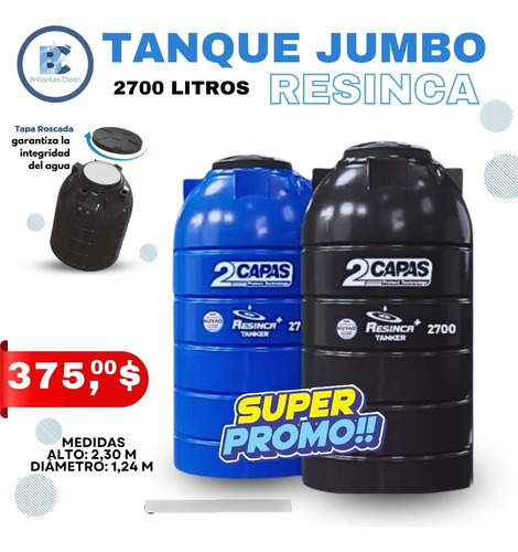 Tanque Jumbo Resinca 2700 Litros