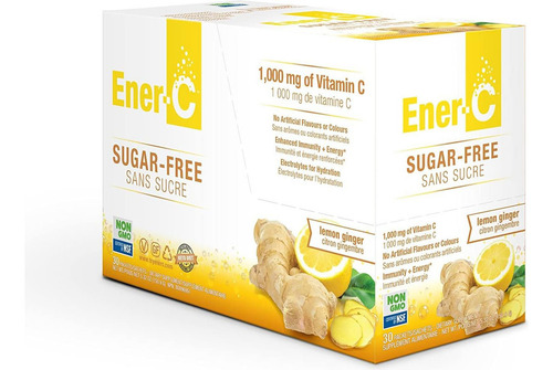 Mezcla de bebidas multivitamínicas sin azúcar Ener-c, limón y gel
