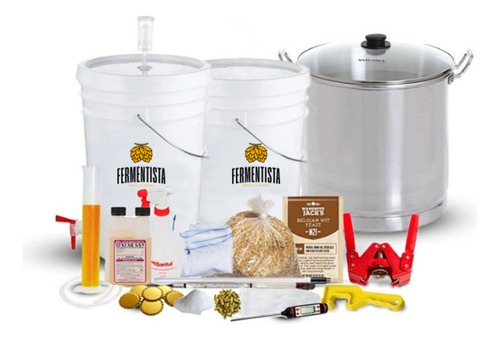 Kit Homebrewer Master Elabora Cerveza Artesanal Incluye Olla