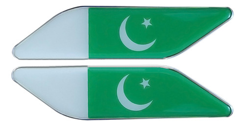 Adhesivo Metálico Con La Bandera De Pakistán, Logotipo De Co