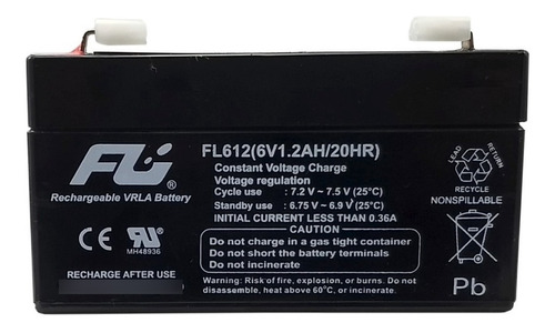 Bateria 6v 1.2ah Fulibattery