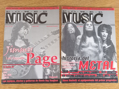 Revista Power Music Nº45 Y Nº46 Precio X Ambas Usadas 