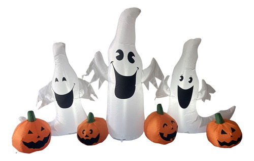 Calabaza Inflable De Halloween Terrible Lámpara De Casa