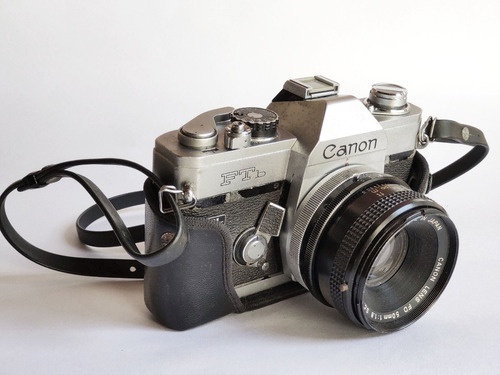 Câmera Fotográfica Analógica Canon Ftb Com Objetiva 50mm
