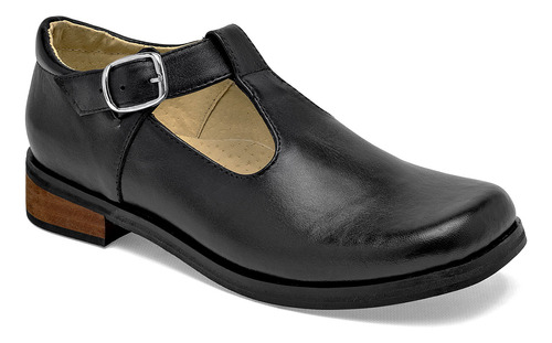 Zapato Escolta Catalina 2030 Color Negro Para Mujer Tx8