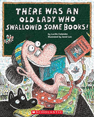Book : There Was An Old Lady Who Swallowed Some Books -...