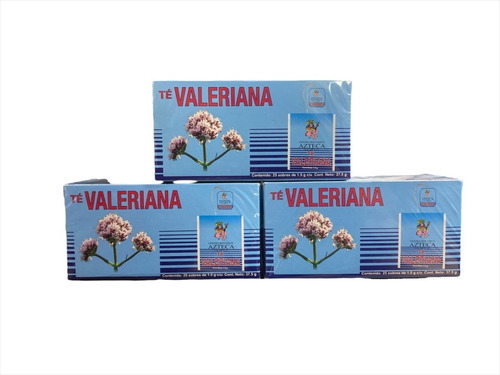 Te Valeriana 25 Sobres 1.5 G C/u Nervios Insomnio Cba Pack 3