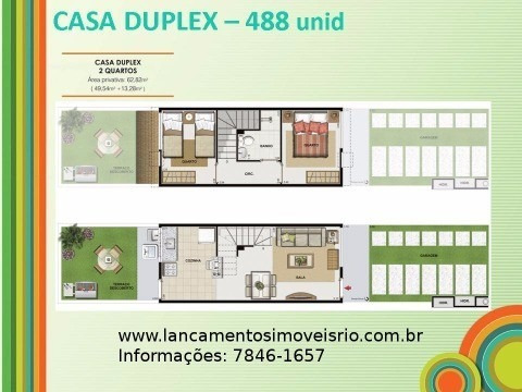Imagem 14 de 30 de Campo Grande, Casa Duplex 2 Quartos, Coladinha Ao Parque Shopping - Ca00224 - 2856977