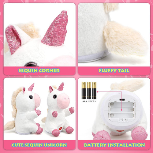 Imagen 3 de 4 de Peluche Unicornio, Habla Conmigo, Baila, Con Música Bestoys
