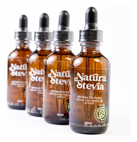 Stevia Liquida Pura Gotero De 60ml. Promo 3x2.¡no Amarga.!