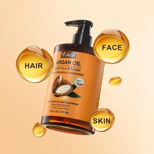 Aceite De Argán Para El Cabello, Aceite De Argán Puro Y Natu