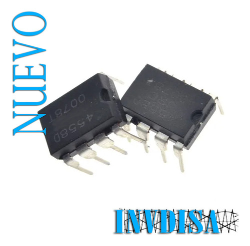 25pzas 4558 Jrc4558d Upc4558d 4558d Dual Op-amp 2mhz Dip8 (Usado)