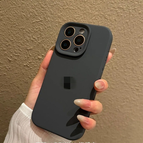 Funda Minimalista De Silicona De Color Sólido A Prueba De Golpes Para iPhone 16 Pro Max 15 14 13 12 11 Series