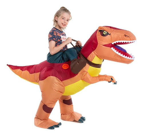 Hsctek Disfraz De Dinosaurio Inflable Para Niños, Niños Y Ni