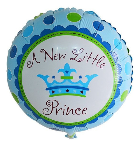 5 Globos Nueva Princesa / Principe 45 Cm Baby Shower Nacimi