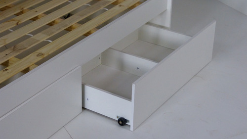 Imagen 8 de 8 de Cama Nido Doble Superpuesta 3x1 Camas Cuchetas Con 2 Cajones