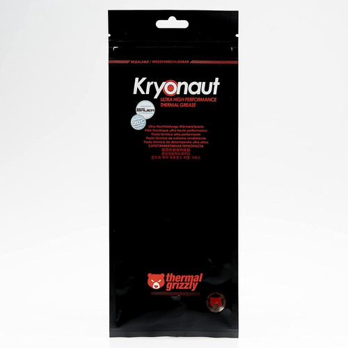 Imagen 3 de 5 de Pasta Térmica Thermal Grizzly Kryonaut 12.5 W 37grs Extrema!